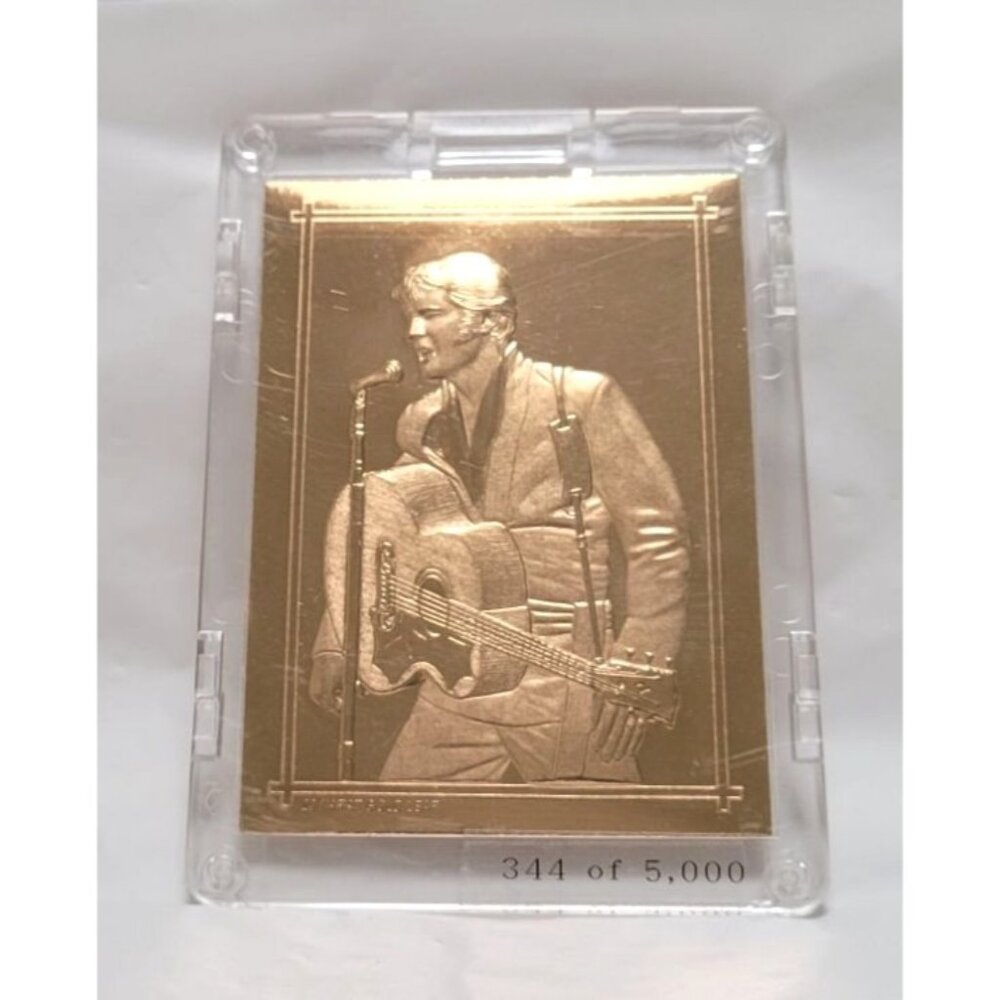 Elvis Presley Graceland 23 Karat Gold Leaf Commemorative Card 344 of 5000